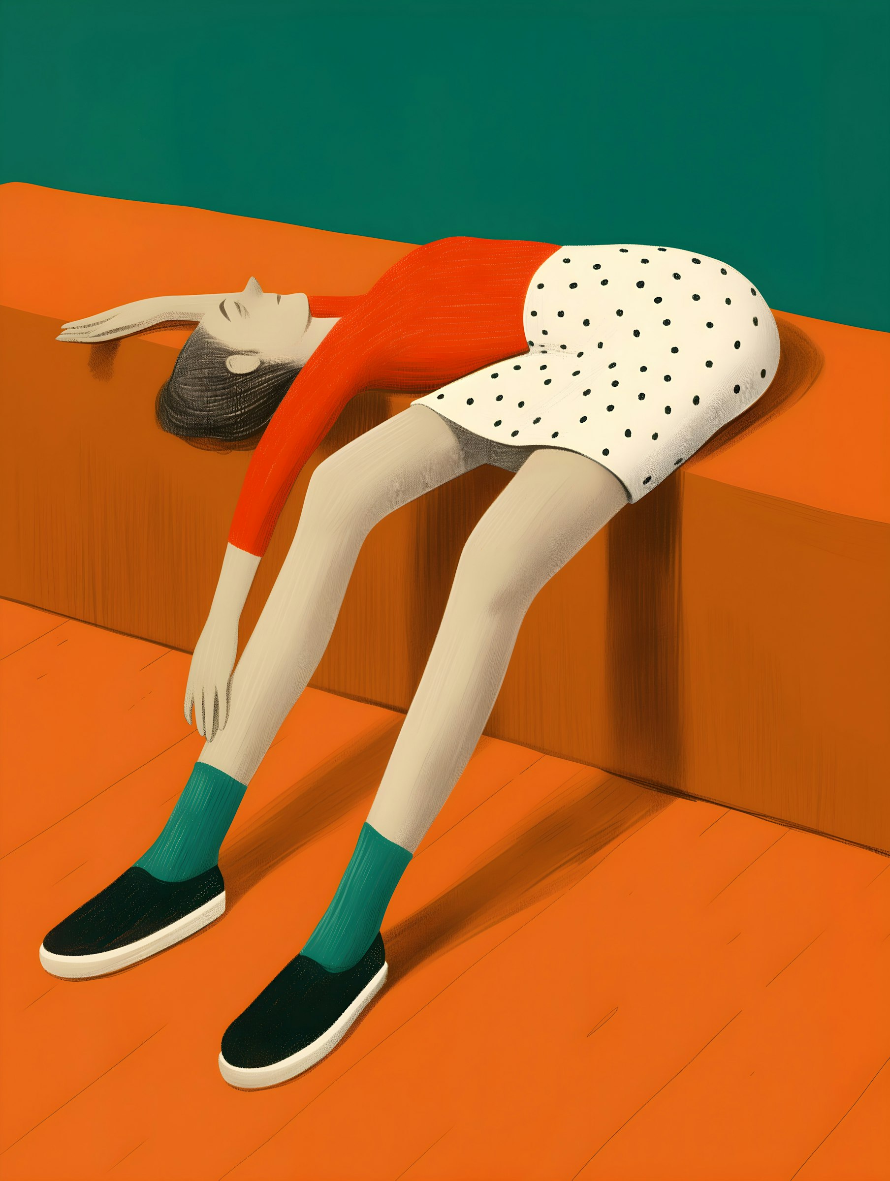 A researcher taking a break
